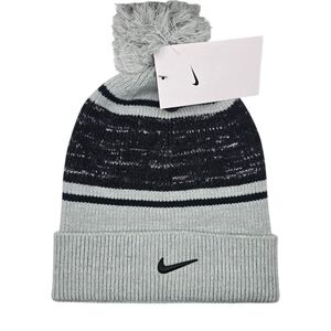Nike Men's Peak Pom Beanie Grey/Black
